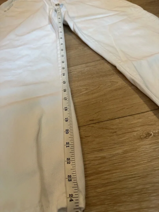 ZARA- White Paperbag Waist Pants - Baggy/ Boyfriend jeans! - Picture 5 of 7